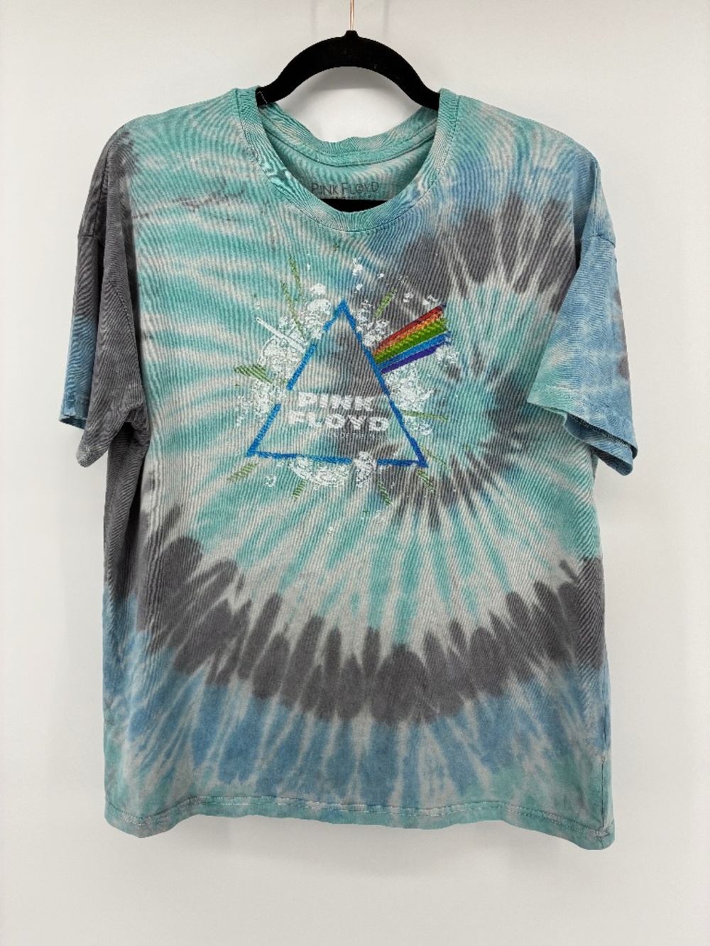MASSIVE $10 SALE Pink Floyd Blue Tie Dye Band Tee